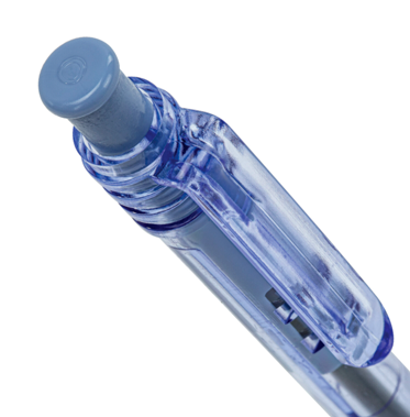 Ручка шариковая масляная автоматическая BRAUBERG "Click Blue", СИНЯЯ, тонированный корпус, узел 1 мм - фото 4 - id-p184289635