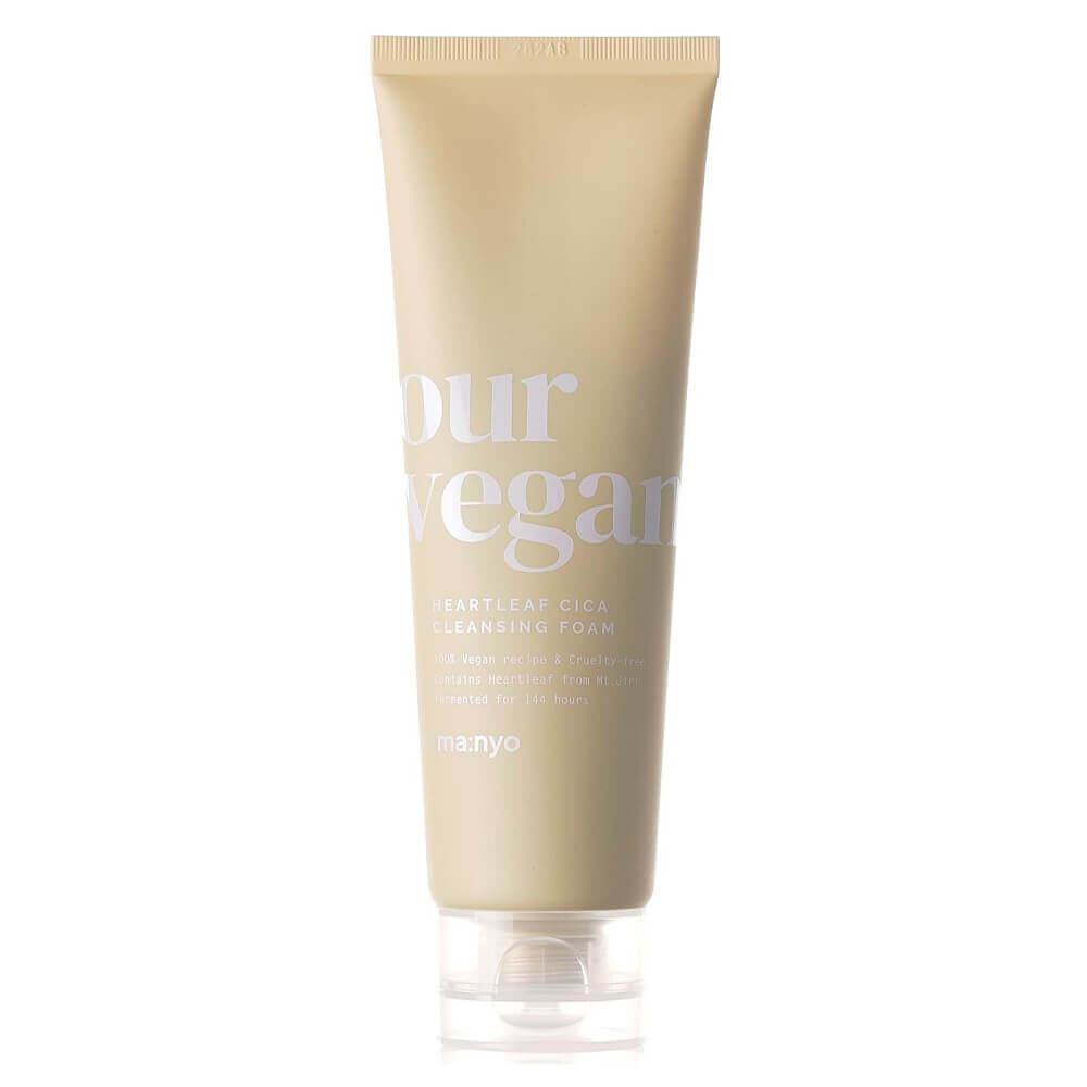 120 мл. Веганская успокаивающая пенка для умывания Manyo Our Vegan Heartleaf Cica Cleansing Foam