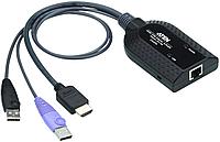 КВМ-адаптер ATEN KA7188-AX USB HDMI Virtual Media KVM Adapter Cable (Support Smart Card Reader and Audio