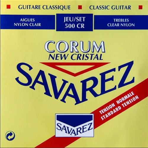 Savarez 500CR New Cristal Corum Комплект струн для классической гитары, норм.натяжение, посеребр - фото 1 - id-p177903427