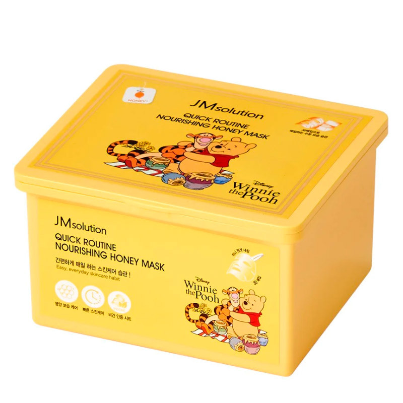 Набор тканевых масок с медом JMsolution Disney Collection Quick Routine Nourishing Honey Mask 30 шт - фото 3 - id-p226649453
