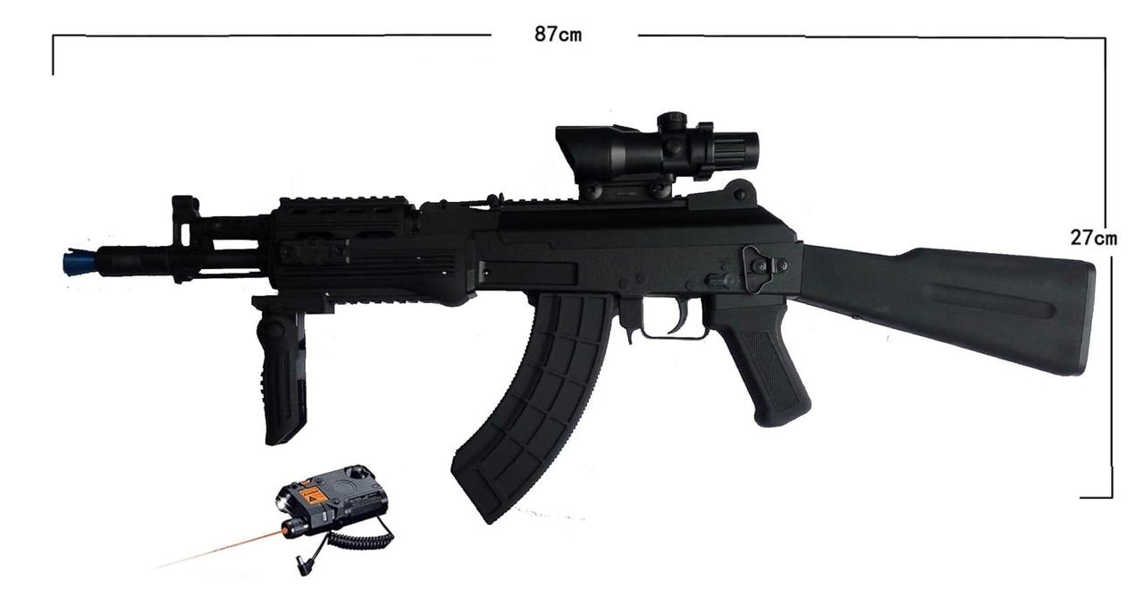Штурмовая винтовка АК-74 из нейлона на орбизе / детский автомат с аккумулятором Премиум качество - фото 3 - id-p226649810