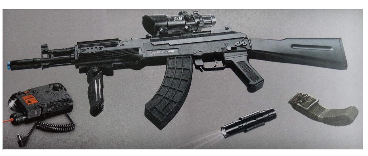 Штурмовая винтовка АК-74 из нейлона на орбизе / детский автомат с аккумулятором Премиум качество - фото 1 - id-p226649810