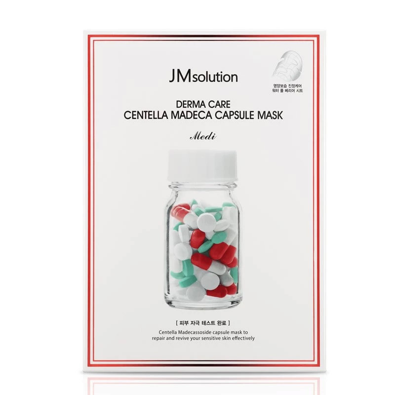 Успокаивающая маска с центеллой JMsolution Derma Care Centella Madeca Capsule Mask Medi - 30 мл - фото 1 - id-p226649986