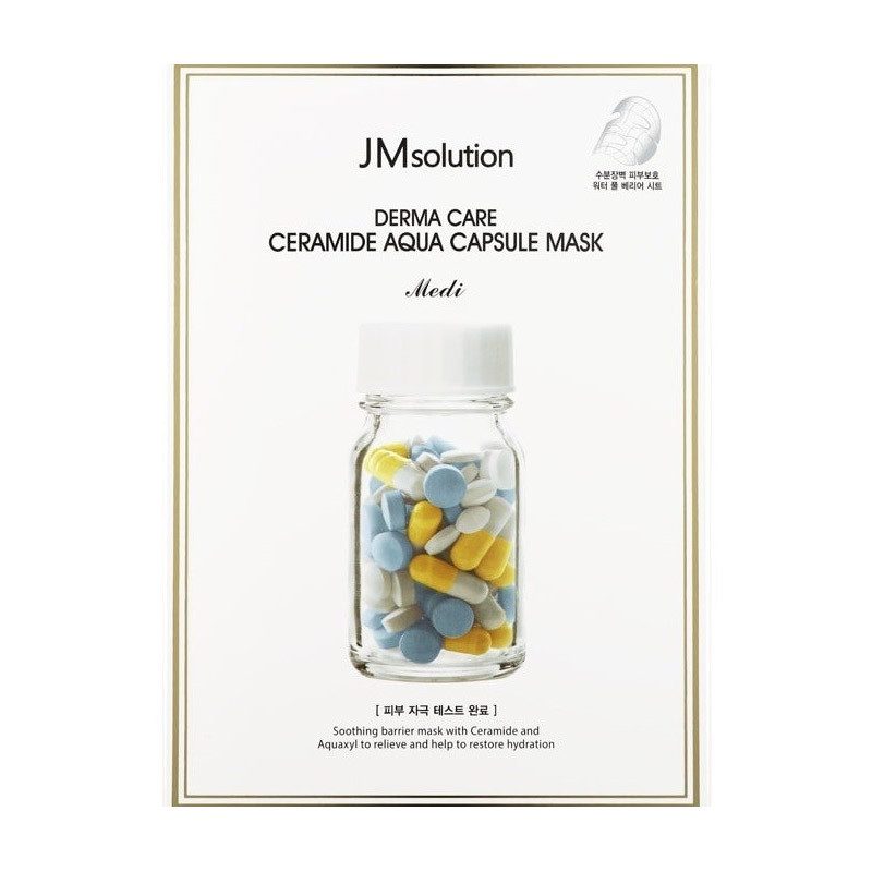 Восстанавливающая маска с керамидами JMSolution Derma Care Ceramide Aqua Capsule Mask Medi - 30 мл