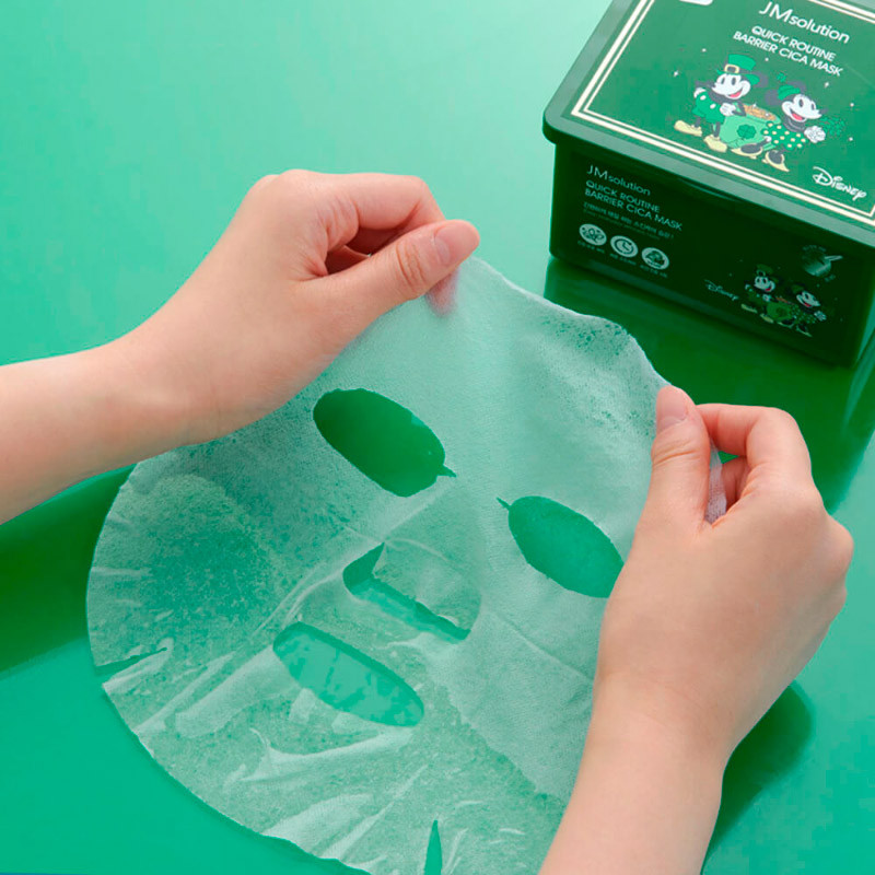 30 ШТ! Набор успокаивающих тканевых масок с CICA-комплексом JMsolution Easy Care Cica Mask - фото 4 - id-p226649996