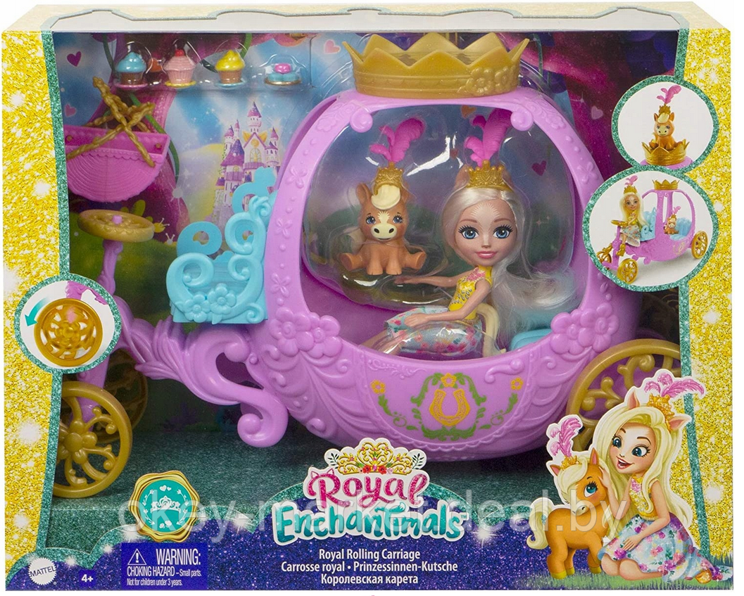 Игровой набор Enchantimals Royals Королевская карета Peola Pony и ее питомец Petite - фото 2 - id-p146946584