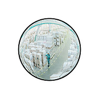 Зеркало обзорное круглое на гибком кронштейне 600 мм