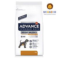 Сухой корм для собак Advance Dog VetDiet Weight Balance Medium/Maxi (птица) 3 кг