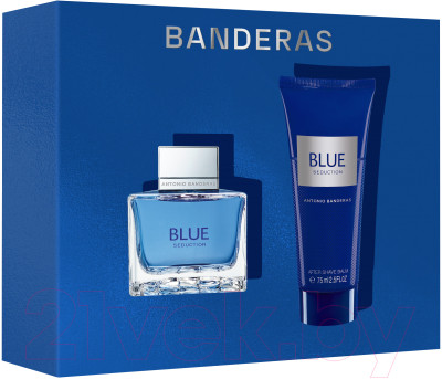 Парфюмерный набор Antonio Banderas Blue Seduction For Men Туалетная вода+Бальзам после бритья - фото 1 - id-p226478885