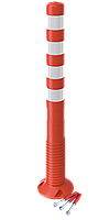 Столбик дорожный гибкий 1000 мм цельный ТПЭ (OSCAR) с комплектом крепления