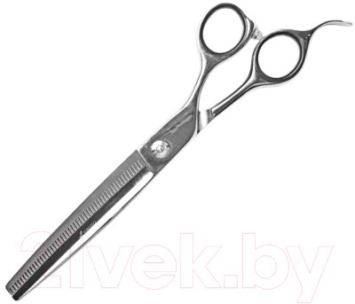 Ножницы для стрижки животных GRODO Silk Slice филировочные с большим черным винтом 7 50T / 20B750 - фото 2 - id-p226657766