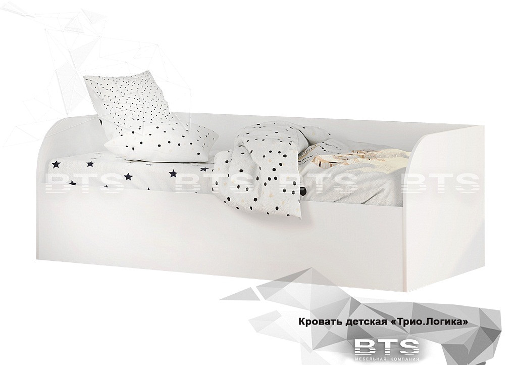 Детская кровать Трио КРП-01 с защитным бортиком (Король спорта) - фото 3 - id-p226658589