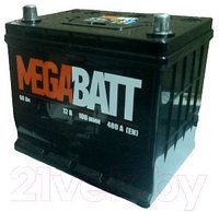 Автомобильный аккумулятор Mega Batt JIS L+ 480A / 6СТ-60N