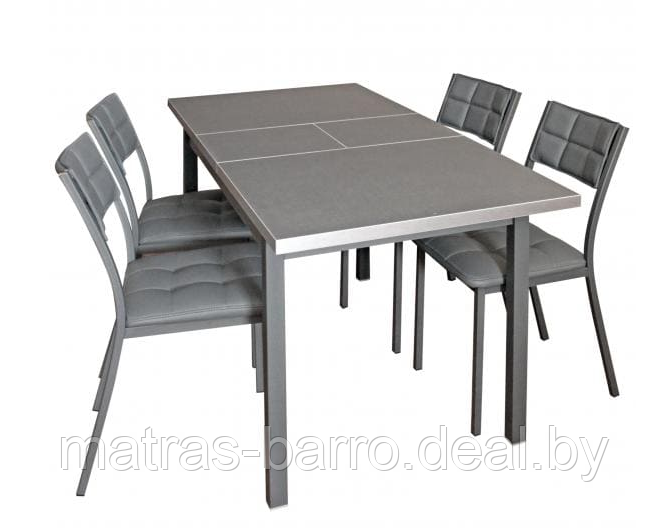 Обеденный стол Денвер М65 раздвижной Графит/опоры металл графит - фото 1 - id-p153863347