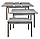 Обеденная группа: стол Денвер М65 графит со стульями Дункан графит/тёмно-серый, фото 2