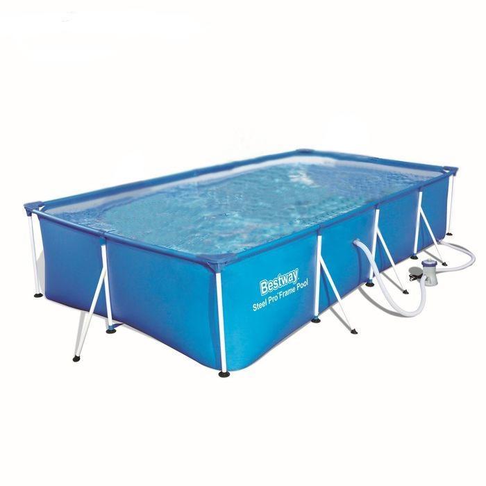 Каркасный бассейн с фильтром BestWay Family Splash Frame 56424 фильтрующим насосом Intex для дачи - фото 1 - id-p226514792