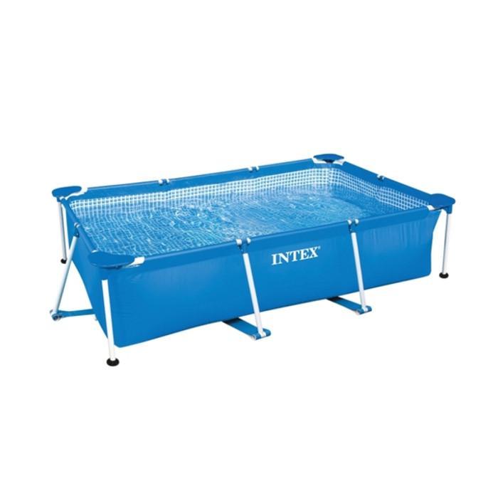 Сборный каркасный бассейн для дачи Intex 28271 Rectangular Frame 260x160x65 дачный садовый складной - фото 1 - id-p226514999