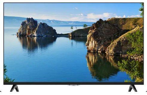 Безрамочный телевизор 43 дюйма на стену Яндекс Андроид VEKTA LD-43SU8821BS SMART TV 4K Ultra HD - фото 1 - id-p226578154