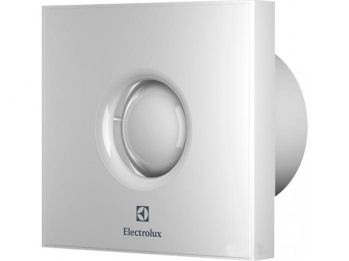 Вытяжной осевой вентилятор для ванной кухни Electrolux Rainbow EAFR-100T белый бытовой бесшумный в ванную - фото 1 - id-p226650153