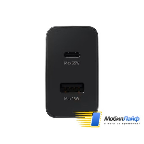 Samsung Сетевое зарядное Samsung 35W USB-C Power Adapter DUO Черный - фото 2 - id-p226663060