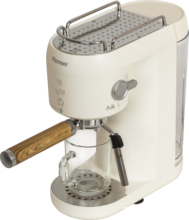 Рожковая кофеварка Pioneer CM109P (белый), фото 2