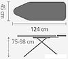 Гладильная доска Brabantia C 124x45 см 108884 (цветок хлопка/каркас белый), фото 2