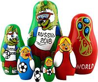 Развивающая игра Брестская Матрешка Чемпионат мира по футболу (набор 7 шт)