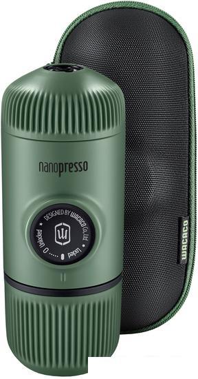 Ручная кофеварка WACACO Nanopresso Moss Green + Case - фото 1 - id-p225737866