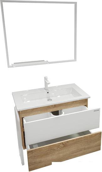 Мебель для ванных комнат Grossman Зеркало Лофт 90x70 209002 (белый) - фото 2 - id-p224895987