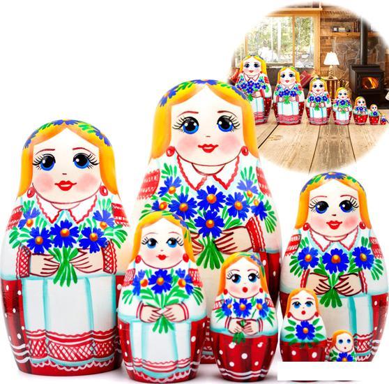 Развивающая игрушка Брестская Фабрика Сувениров В белорусском национальном платье с орнаментом и бук