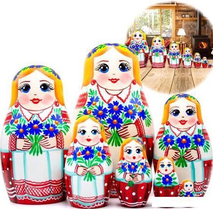 Развивающая игрушка Брестская Фабрика Сувениров В белорусском национальном платье с орнаментом и бук, фото 2