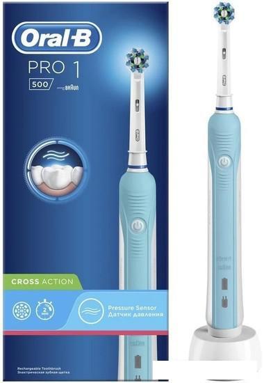 Электрическая зубная щетка Oral-B Pro 1 500 Cross Action D16.513.1U