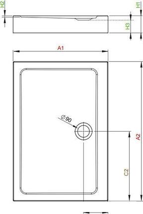 Душевой поддон Radaway Doros D Compact 110x90 [SDRD1190-05], фото 2