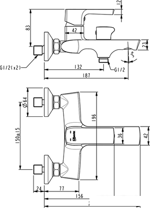 Смеситель Lemark Ursus LM7214BL, фото 2