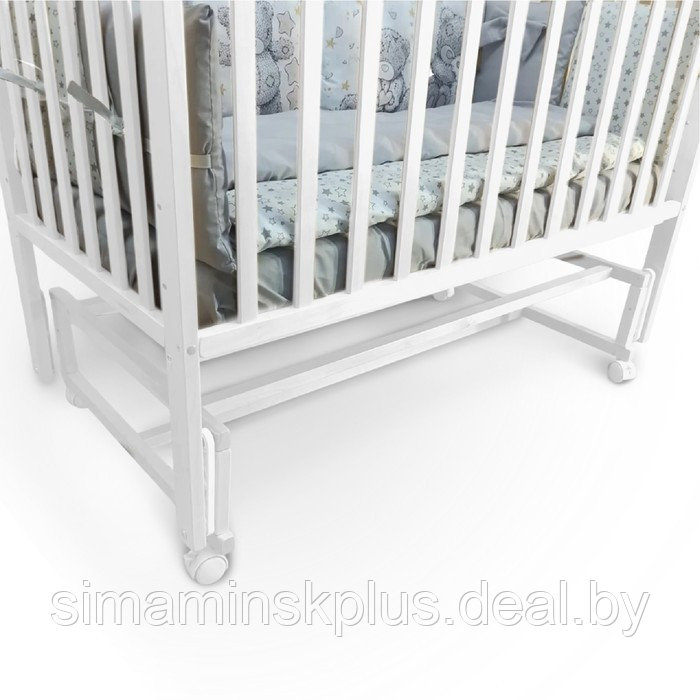 Кровать детская Molli, с поперечным маятником, белый - фото 2 - id-p226666627