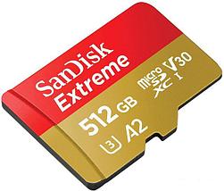 Карта памяти SanDisk Extreme SDSQXA1-512G-GN6MA 512GB (с адаптером), фото 2