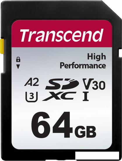 Карта памяти Transcend SDXC 330S TS64GSDC330S 64GB