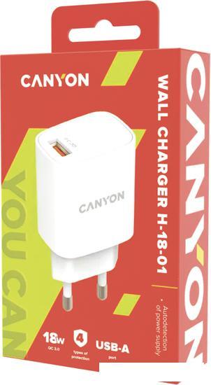 Сетевое зарядное Canyon CNE-CHA18W - фото 2 - id-p226451654