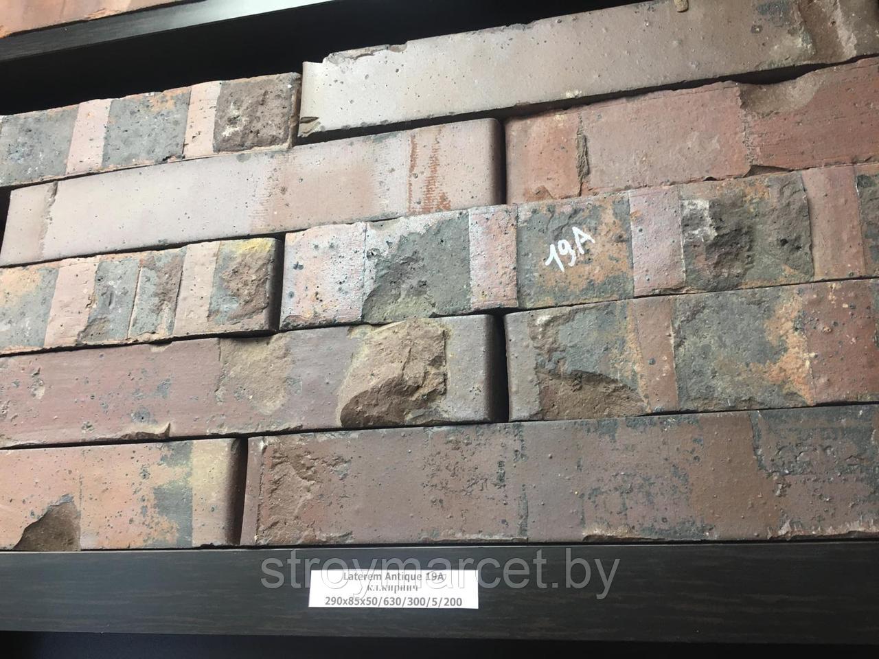 Кирпич клинкерный архитектурный ригельный Laterem Antique 190А