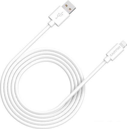 Кабель Canyon CNS-MFIC12B USB Type-A - Lightning (2 м, белый), фото 2