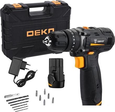Ударная дрель-шуруповерт Deko GCD12DU3 SET4 063-4038 (с 2-мя АКБ, кейс, набор оснастки), фото 2