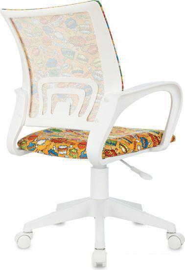 Компьютерное кресло Бюрократ Burokids 1 (оранжевый бэнг/пластик белый) - фото 4 - id-p226562640