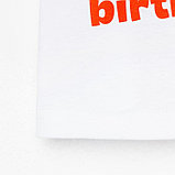Футболка "My 1st Birthday", Микки Маус, белая, р.26, рост 74-80 см, фото 4