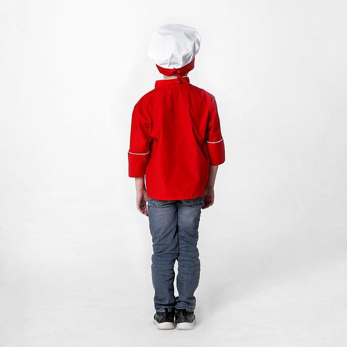 Детский карнавальный костюм «Шеф-повар», колпак, куртка, 4-6 лет, рост 110-122 см - фото 3 - id-p226667573