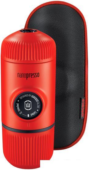 Ручная кофеварка WACACO Nanopresso Lava Red + Case