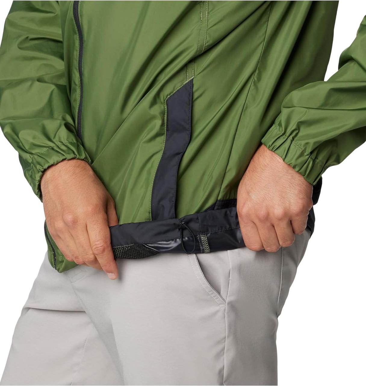 Куртка ветрозащитная мужская Columbia Flash Challenger Windbreaker зеленый 1988731-352 - фото 5 - id-p225086225