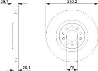 Тормозной диск Bosch 0986479290