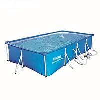 Каркасный бассейн с фильтром BestWay Family Splash Frame 56424 фильтрующим насосом Intex для дачи