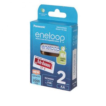 Аккумулятор AA - Panasonic Eneloop 2000mAh (2 штуки) BK-3MCDE/2BE